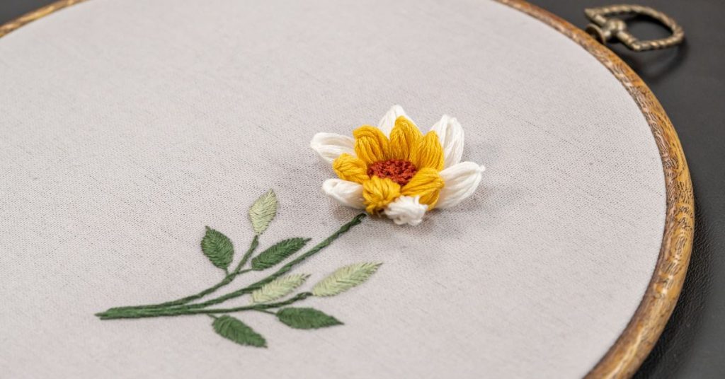 Embroider Polyester Fabric